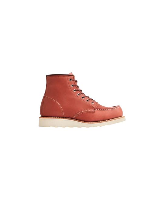 Lace-Up Boots di Red Wing in Red da Uomo