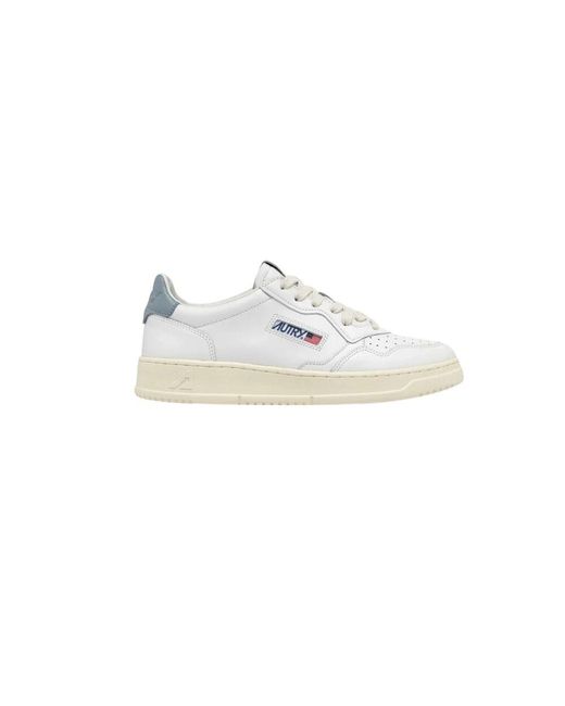 Autry White Leder-Sneakers Mit Perforationen