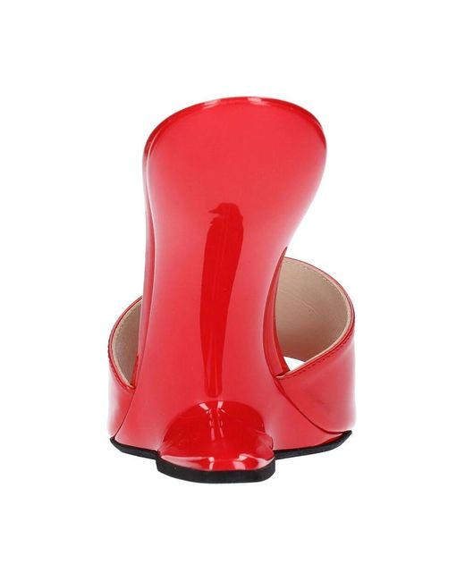 Heeled Mules N°21 de color Red