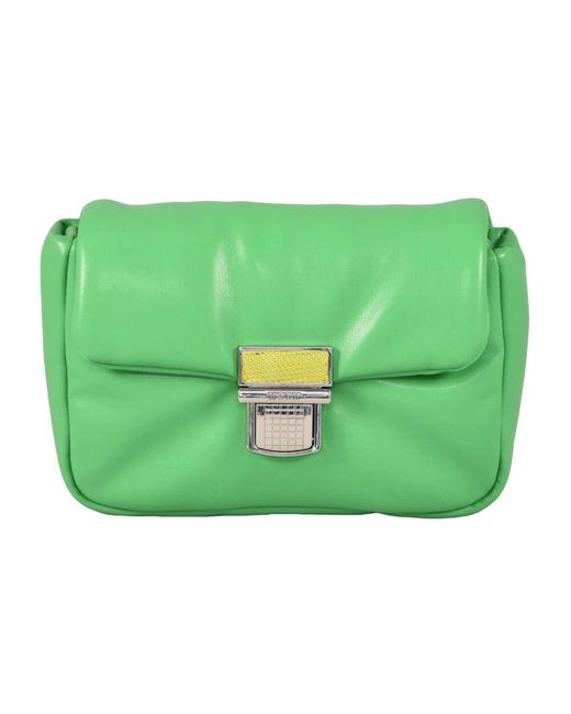 MSGM Green Poliuretanica schultertasche