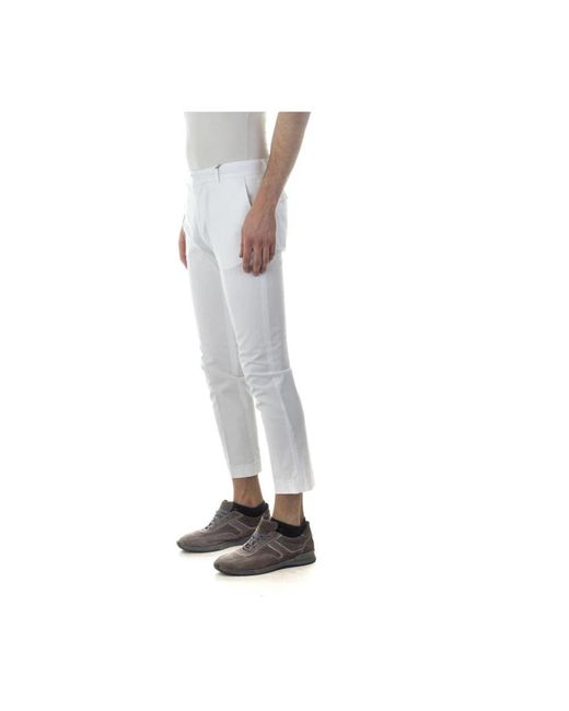 Daniele Alessandrini Gray Cropped Trousers for men