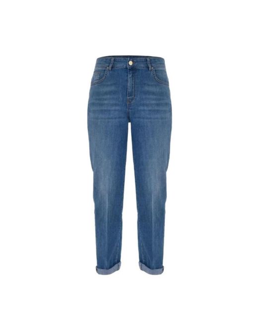 Kocca Jeans ,Blauw ,Katoen Cropped Jeans in het Blue
