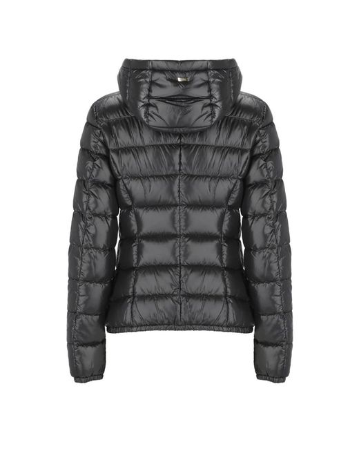 Herno Jassen ,Zwart ,Zwarte Donsjas Met Hoge Hals in het Black