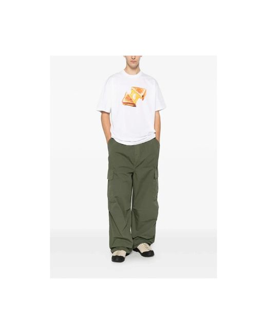 Carhartt Green Wide Trousers for men