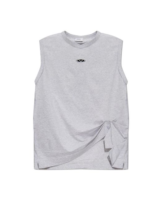 Vetements Gray T-Shirt Mit Applikation
