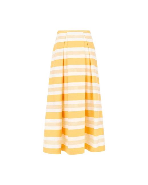 Midi Skirts Herno de color Yellow