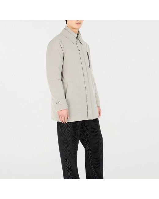 Roberto Cavalli White Down Jackets for men