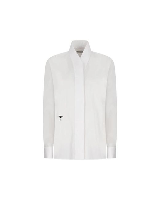 Dior Overhemden ,Wit ,Katoen Blouse in het White