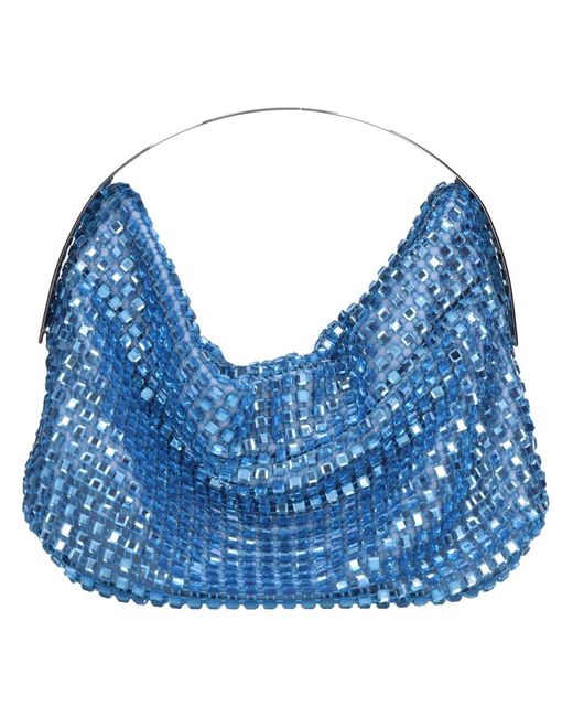 Gedebe Blue Clo Kristall-Netz-Tasche