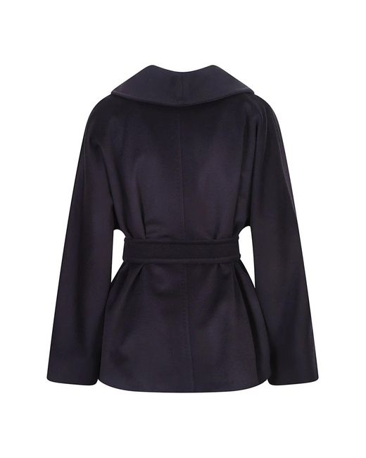 Max Mara Blue Belted Coats
