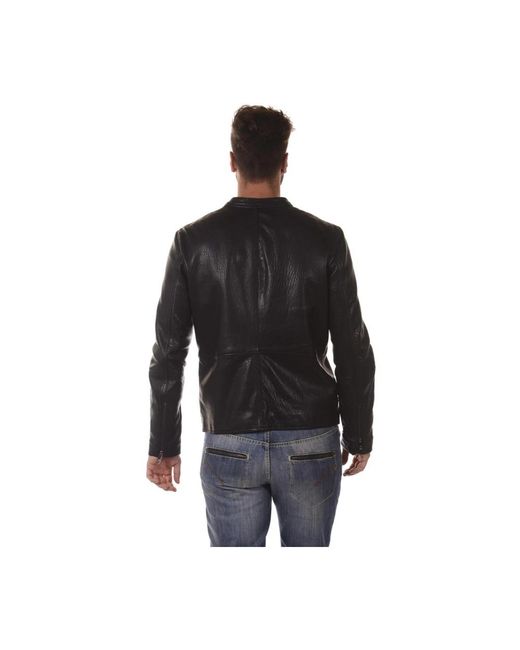Armani Jeans Leather jackets in Black für Herren