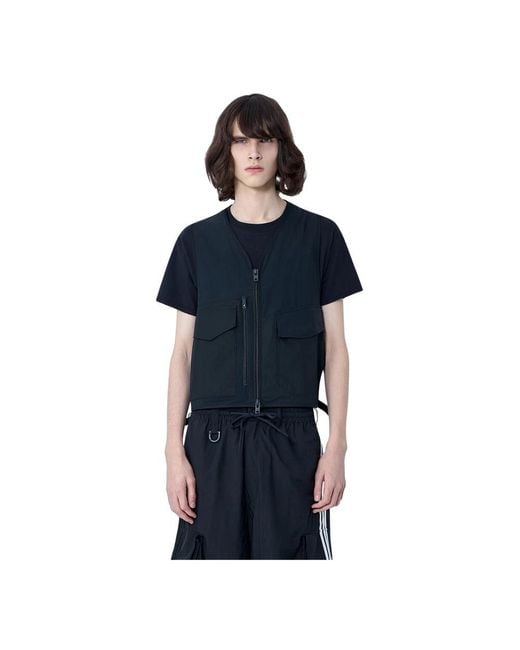 Y-3 Blue Vests for men