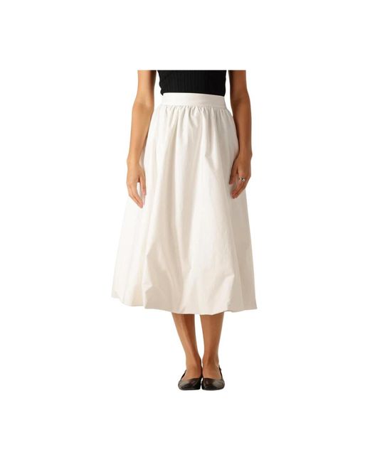 Copenhagen Muse Midi Skirts in het White