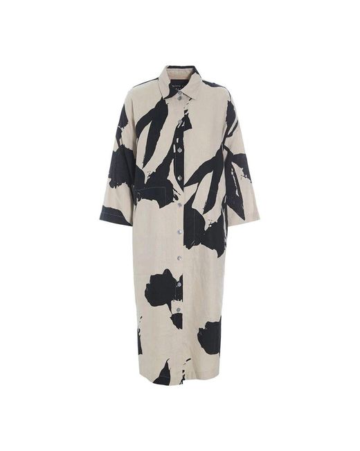Bitte Kai Rand Natural Shadow blossom hemdkleid mit blumenmuster