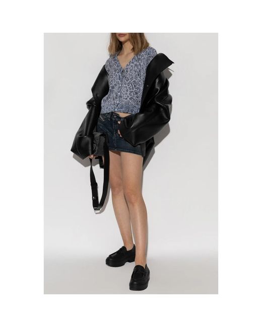 DIESEL Truien & Vesten ,Grijs ,Katoen Cardigan M-Alima-Leo in het Blue