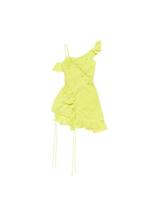 Acne Yellow Short Dresses