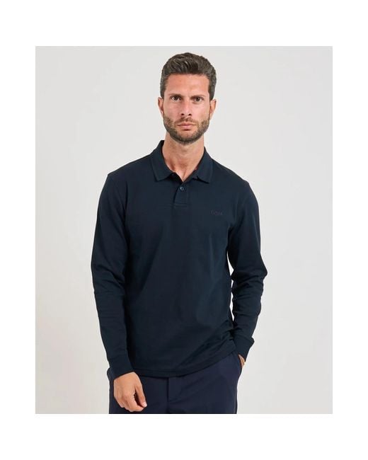 Long Sleeve Tops di HUGO in Blue da Uomo