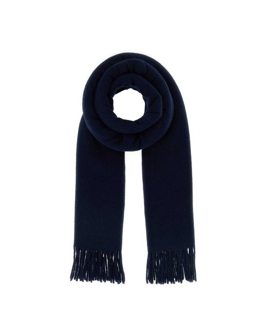 Maison Kitsuné Blue Winter Scarves for men