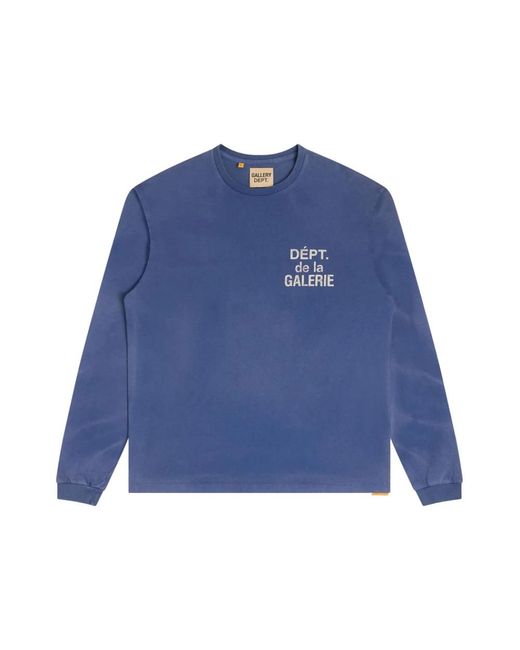 GALLERY DEPT. Crew Neck Sweater in het Blue voor heren