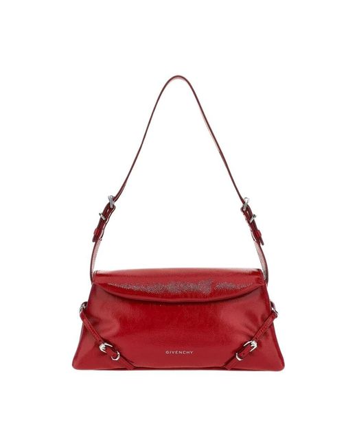 Givenchy Red Rote Lackleder-Schultertasche