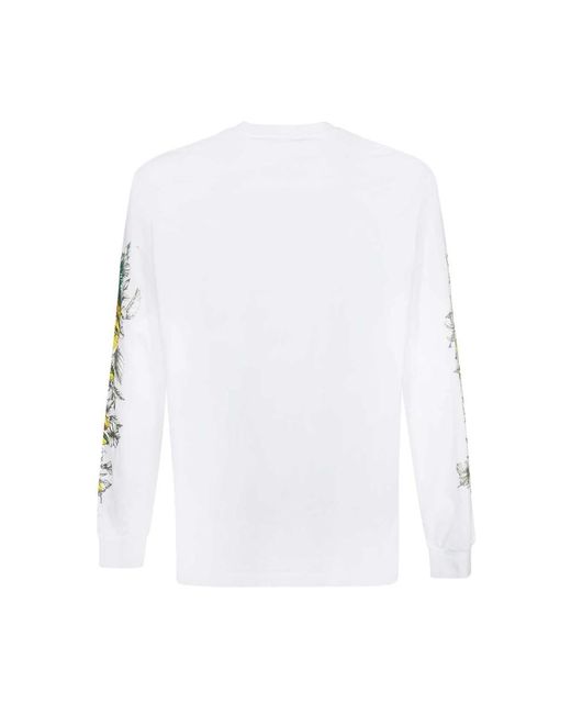 MSGM White Long Sleeve T-Shirts for men