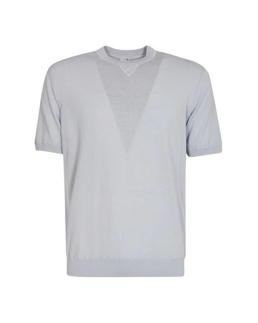Eleventy Denim rundhals strick t-shirt in Gray für Herren