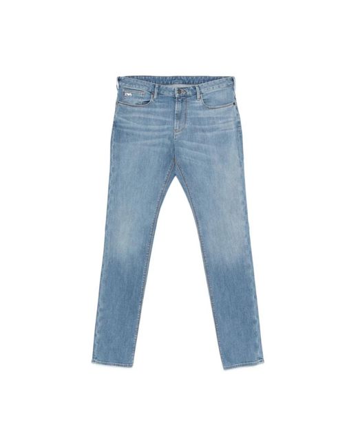 Emporio Armani Blue Slim Fit Jeans for men