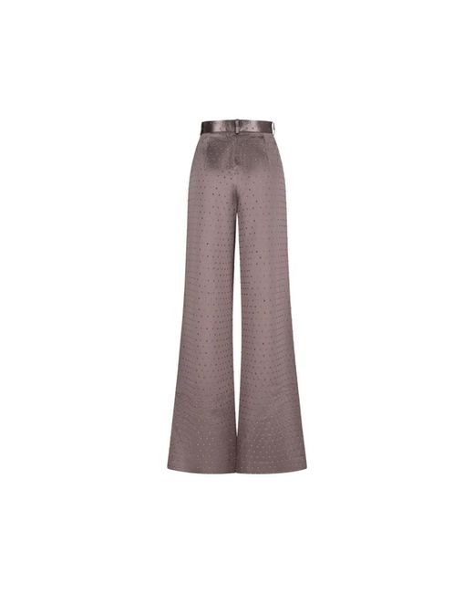 ANDAMANE Brown Wide Trousers