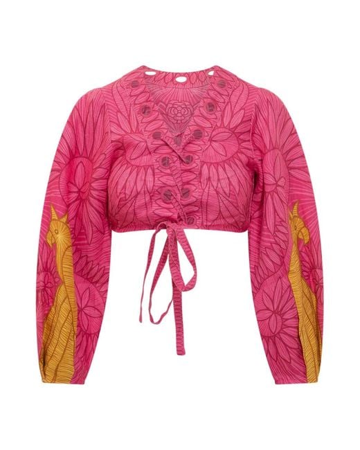 Farm Rio Pink Blouses
