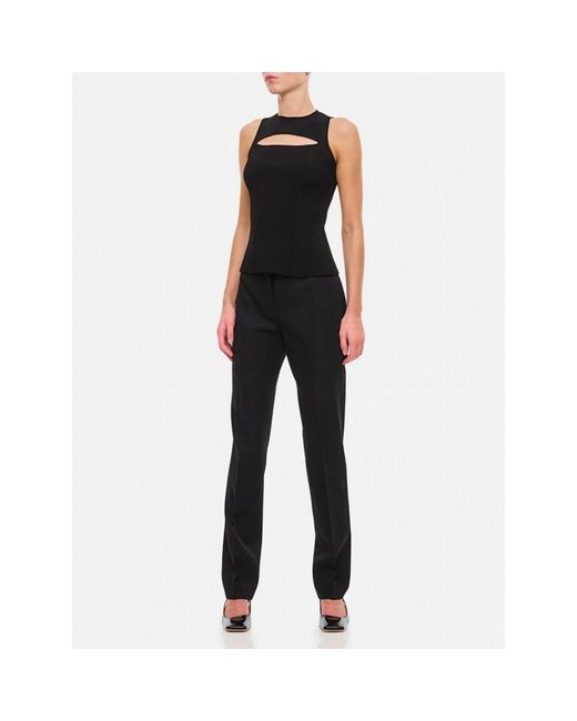 Alexander McQueen Black Round-Neck Knitwear