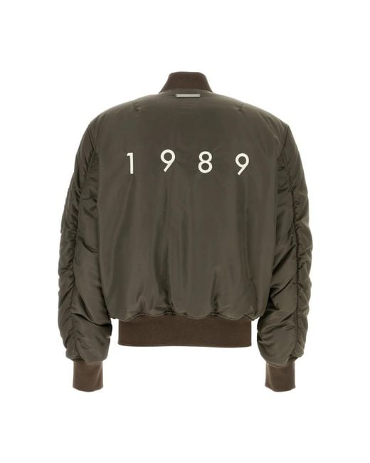 1989 STUDIO Green Bomber Jackets for men
