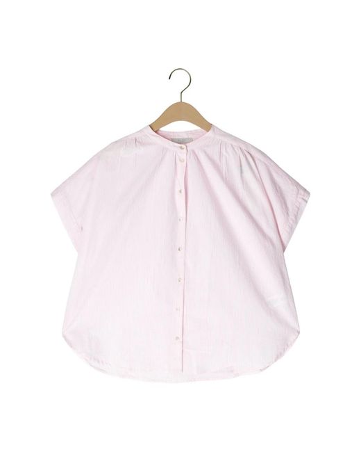 By-Bar Minte Pinstripe Blouse in het Pink