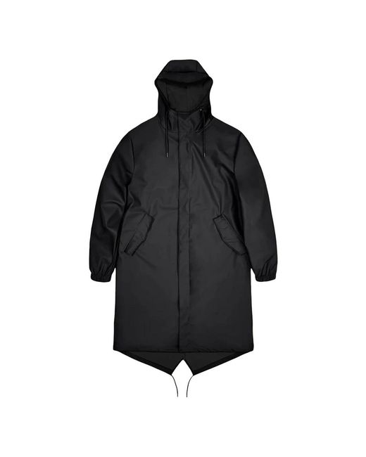 Rains Black Rain Jackets