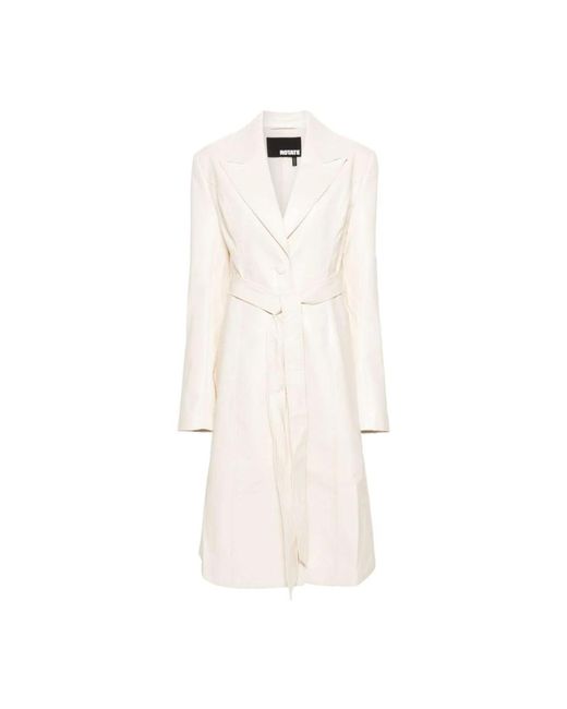 Coats > belted coats ROTATE BIRGER CHRISTENSEN en coloris White