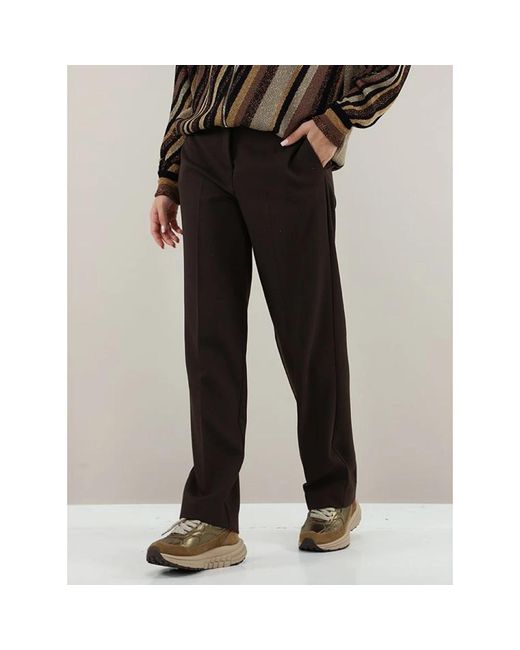 Kaos Straight Trousers in het Black