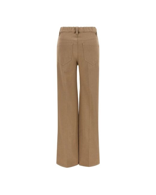 Brunello Cucinelli Natural Wide Jeans