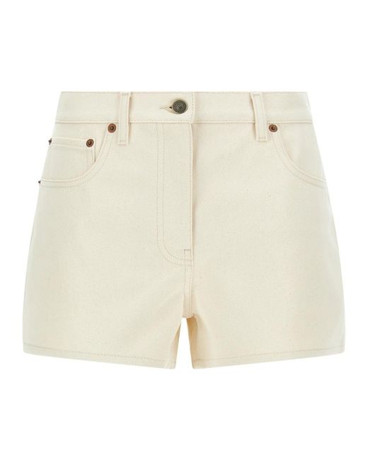 Valentino Garavani Natural Denim Shorts