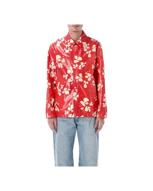 Light Jackets Dries Van Noten de hombre de color Red