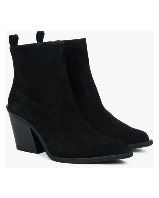 ESTRO Black Cowboy Boots