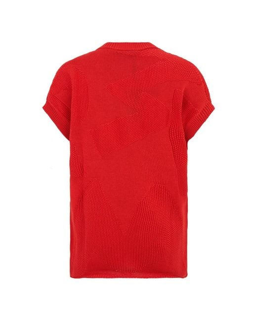 Moorer Red V-Neck Knitwear