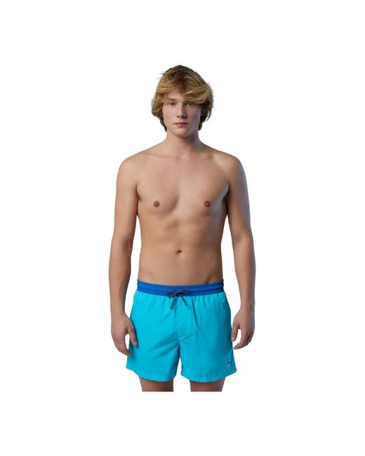 Boxer mare con patch di North Sails in Blue da Uomo