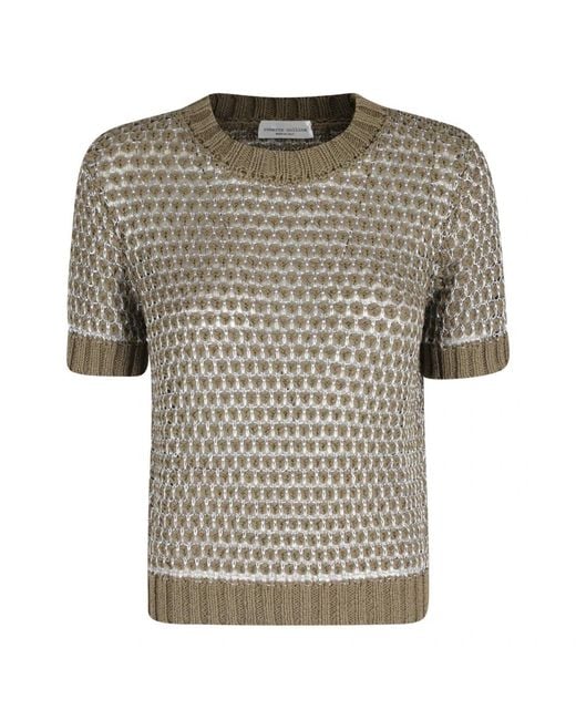 Roberto Collina Gray Round-Neck Knitwear