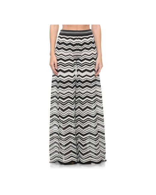 D.exterior Gray Wide Trousers