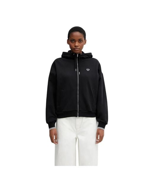 Fred Perry Black Zip-Throughs