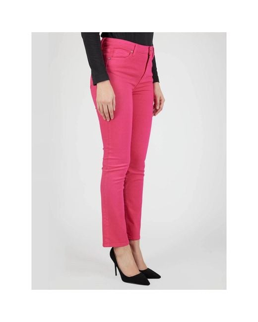 Kiton Pink Slim-Fit Jeans