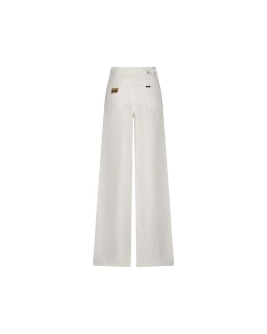 Lois White Wide Jeans