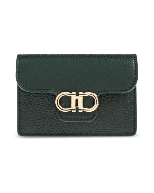 Wallets & Cardholders di Ferragamo in Green