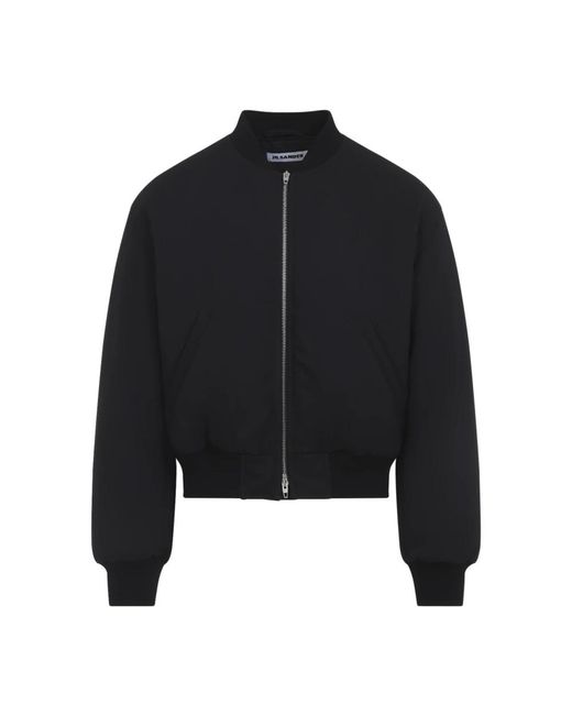 Jil Sander Black Bomber Jackets for men