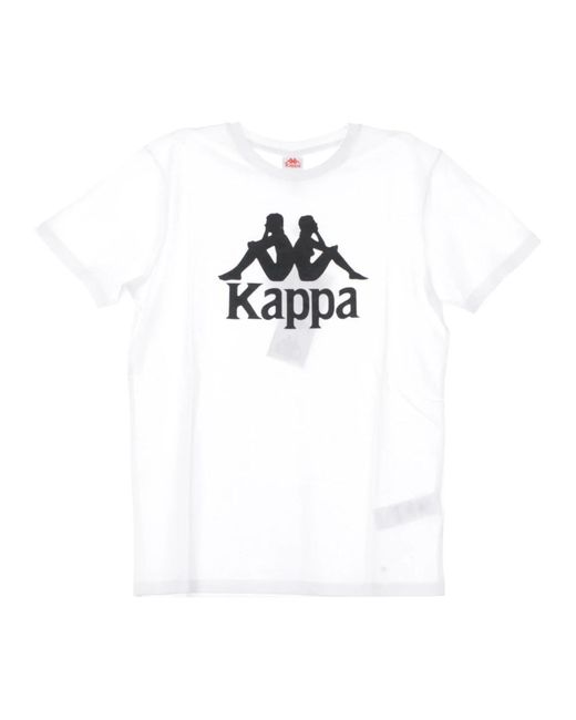 Kappa Slim Wit T-Shirt in het White voor heren