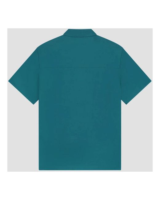 Olaf Hussein Green Short Sleeve Shirts for men
